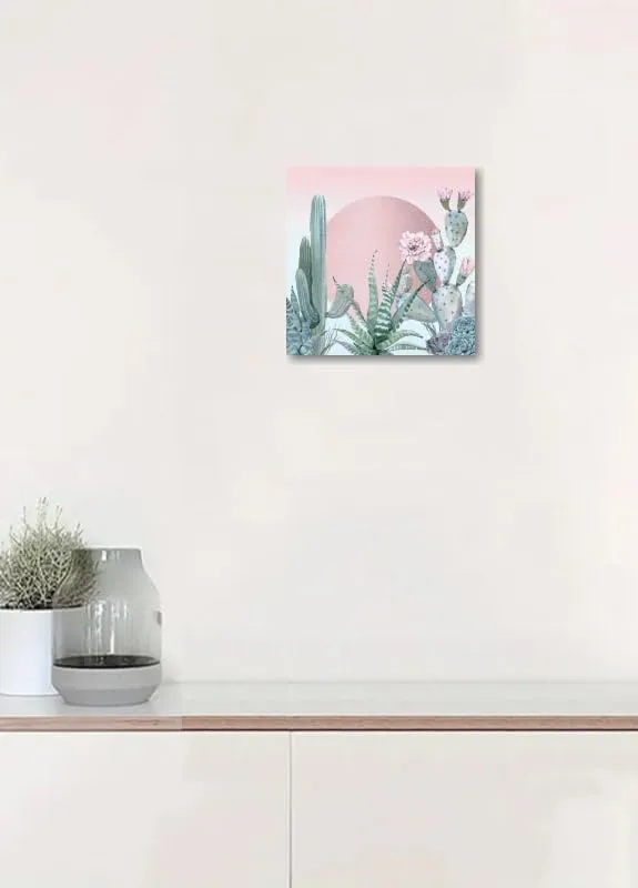 GRANDART.COM - Desert Sunset Cactuses and Succulents - Canvas Wall Art By Nature Magick