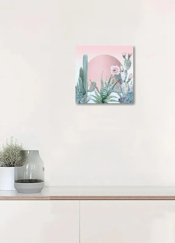 GRANDART.COM - Desert Sunset Cactuses and Succulents - Canvas Wall Art By Nature Magick