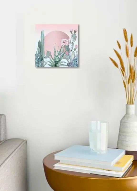 GRANDART.COM - Desert Sunset Cactuses and Succulents - Canvas Wall Art By Nature Magick
