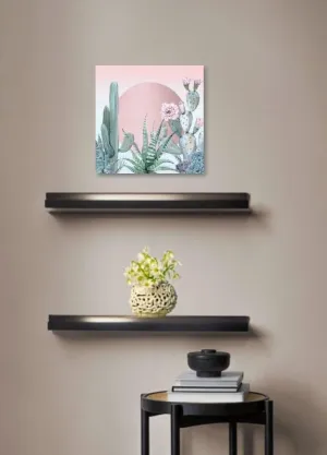 GRANDART.COM - Desert Sunset Cactuses and Succulents - Canvas Wall Art By Nature Magick