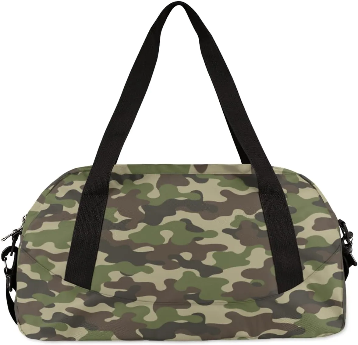 Green Camouflage Basketball Sports Custom Name Kids Duffel Bags Personalized Customized Gifts Sports Gym Bag Girls Dance Bag Overnight Weekender Sleepover Travel Tote Carry On Bag for Boys