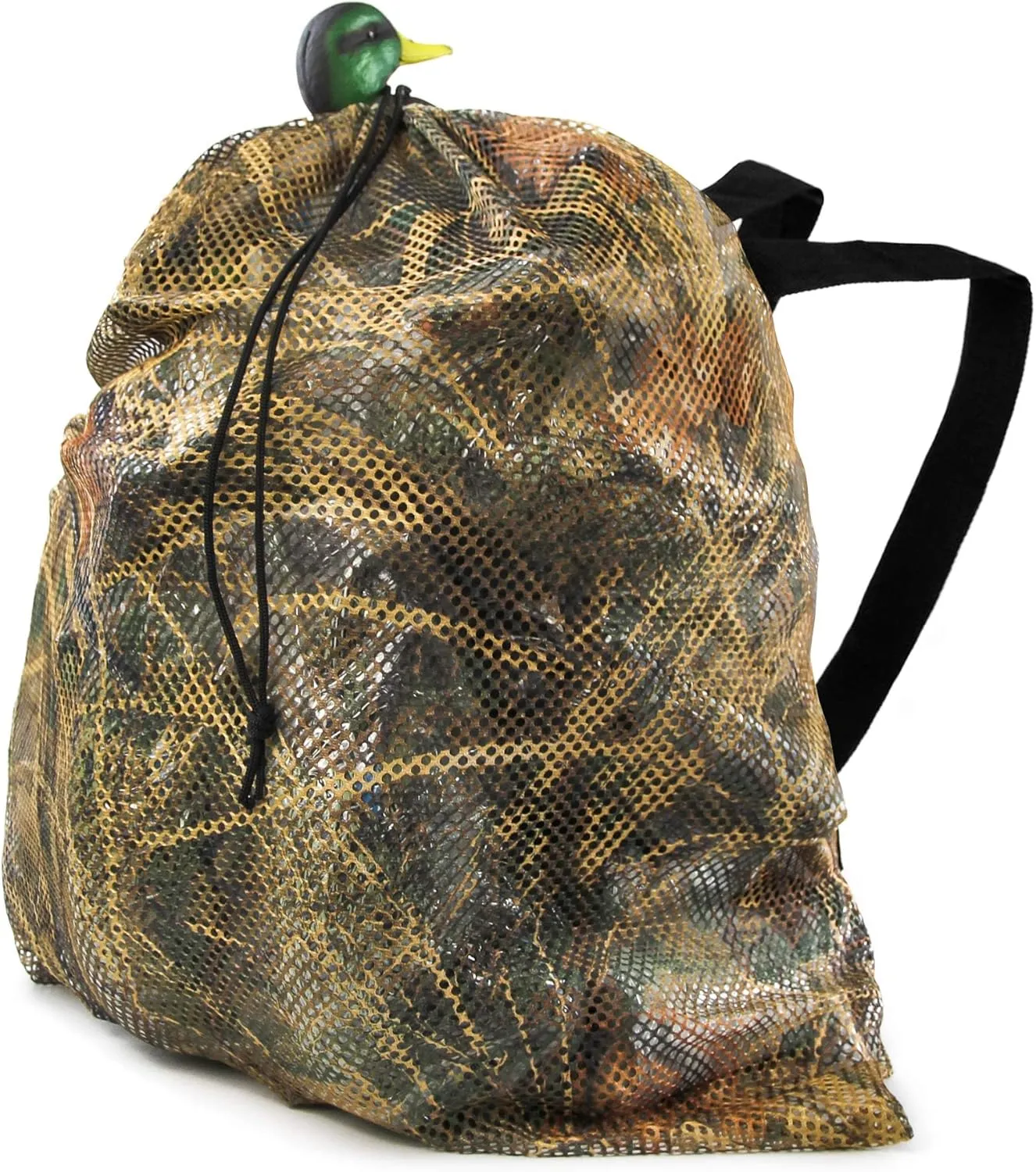 GUGULUZA Mesh Decoy Bags, Green/Camo Duck Decoy Bag for Goose/Turkey/Waterfowl/Pigeon, Light Weight Carrying Storage Backpack for Hunting