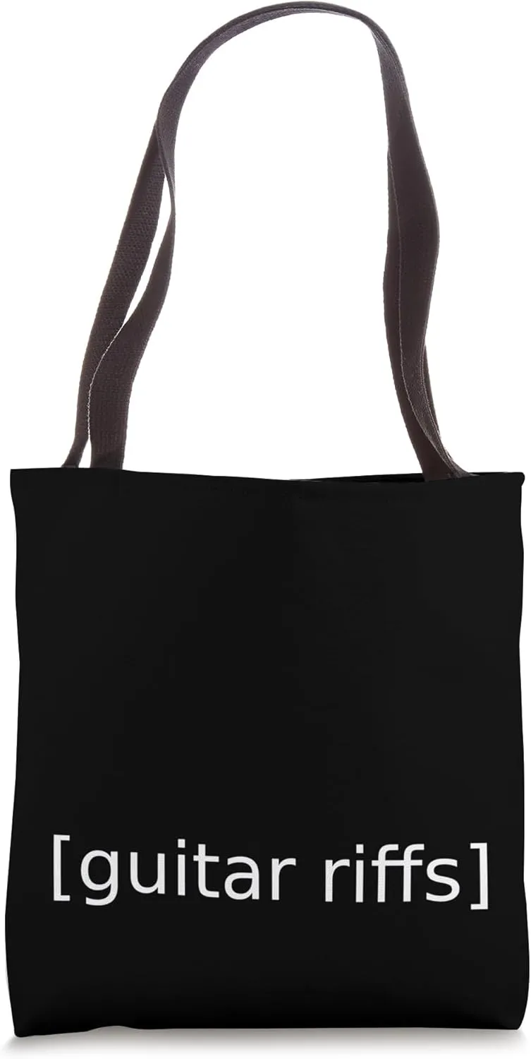 Guitar Riffs Funny Closed Caption Movie TV Web Subtitles Tote Bag