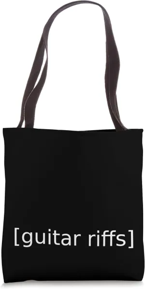 Guitar Riffs Funny Closed Caption Movie TV Web Subtitles Tote Bag