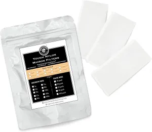Gutenberg's 2x4.5 inch Tough Tea Micron Filter Bags 25-50 Packs | Nylon Filter Bags | All Micron Sizes (25, 25u Micron)