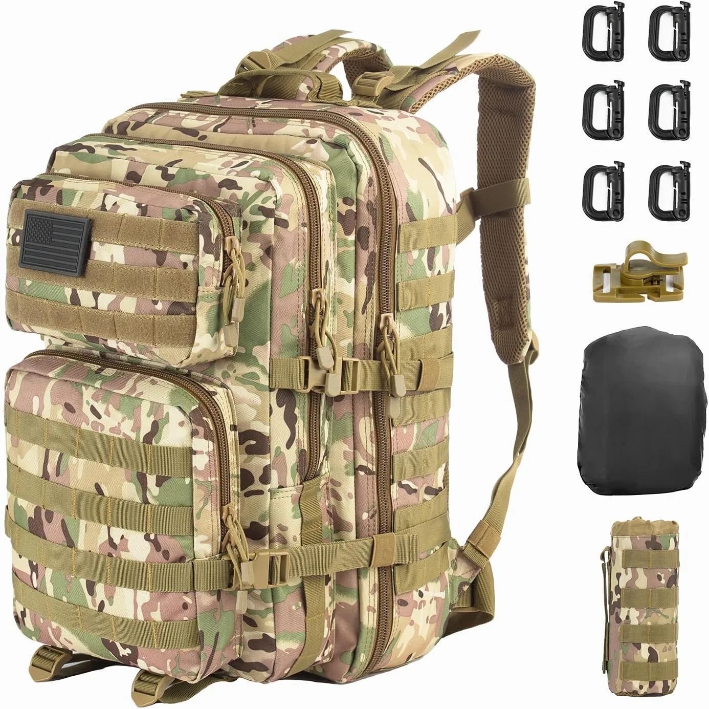 GZ XINXING Military Tactical Backpack Army 3 Day Assault Pack Molle Bug out Bag Backpacks For Men