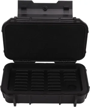 Hapivida Waterproof Dry Box Protective Case, Outdoor Shockproof Box ABS Plastic Storage Tool Box for Camping Fishing Hiking Water Sports Black