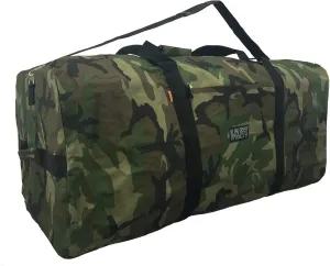 Heavy Duty Cargo Duffel Large Sport Gear Drum Set Equipment Hardware Travel Bag Rooftop Rack Bag (36" x 17" x 17", Camouflage)