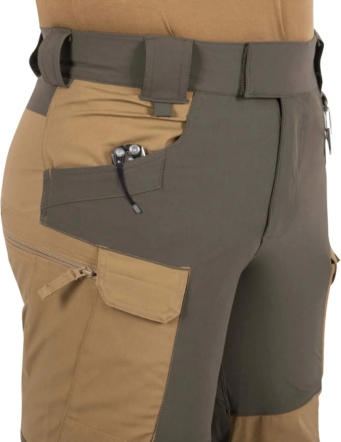 Helikon-Tex HOP Hybrid Outback Tactical Pants - DuraCanvas - VersaStretch - Outdoors, Hiking, Law Enforcement, Work Pants