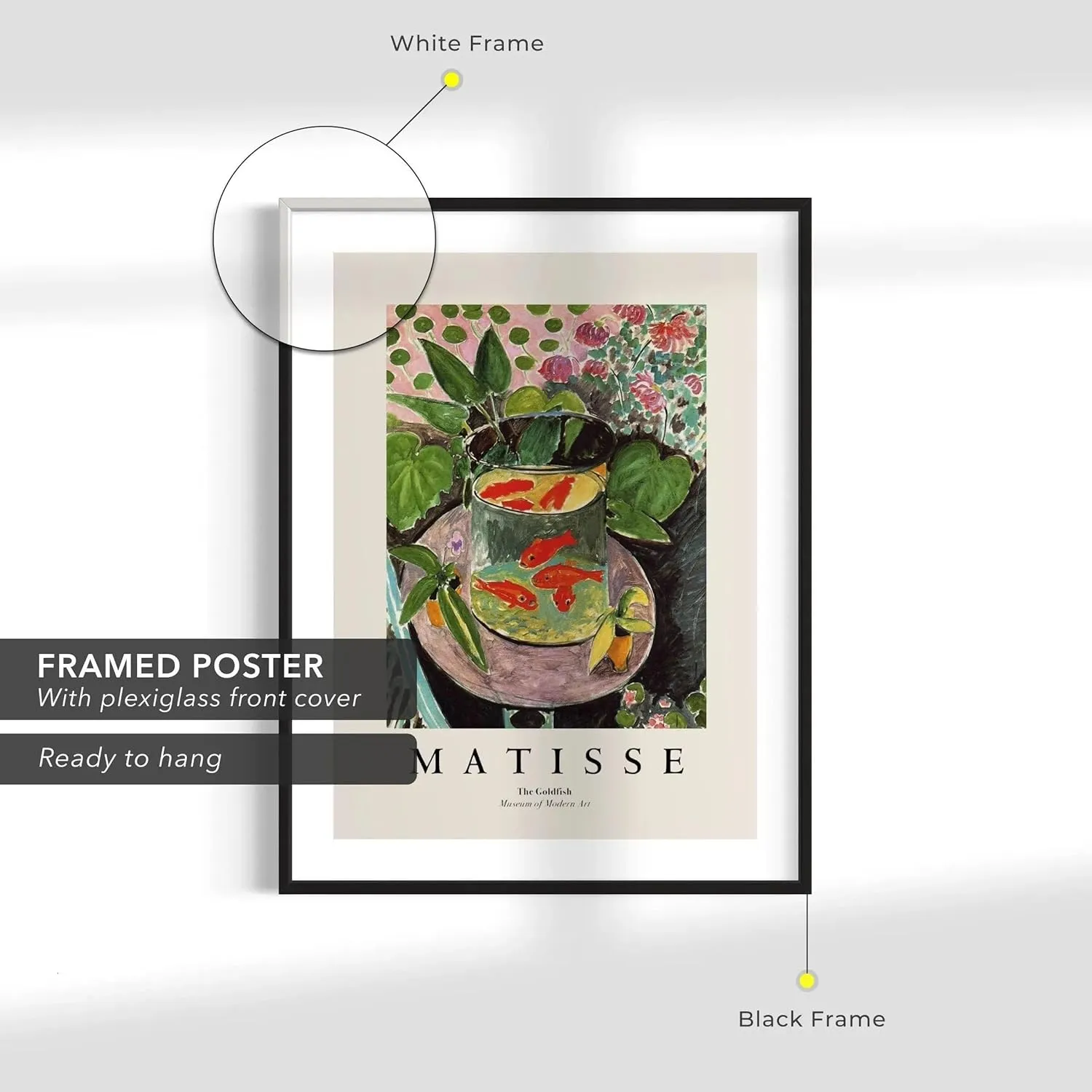 Henri Matisse “The Goldfish” Canvas Wall Art | Impressionist Poster Print | Modern Exhibition Art Reproduction