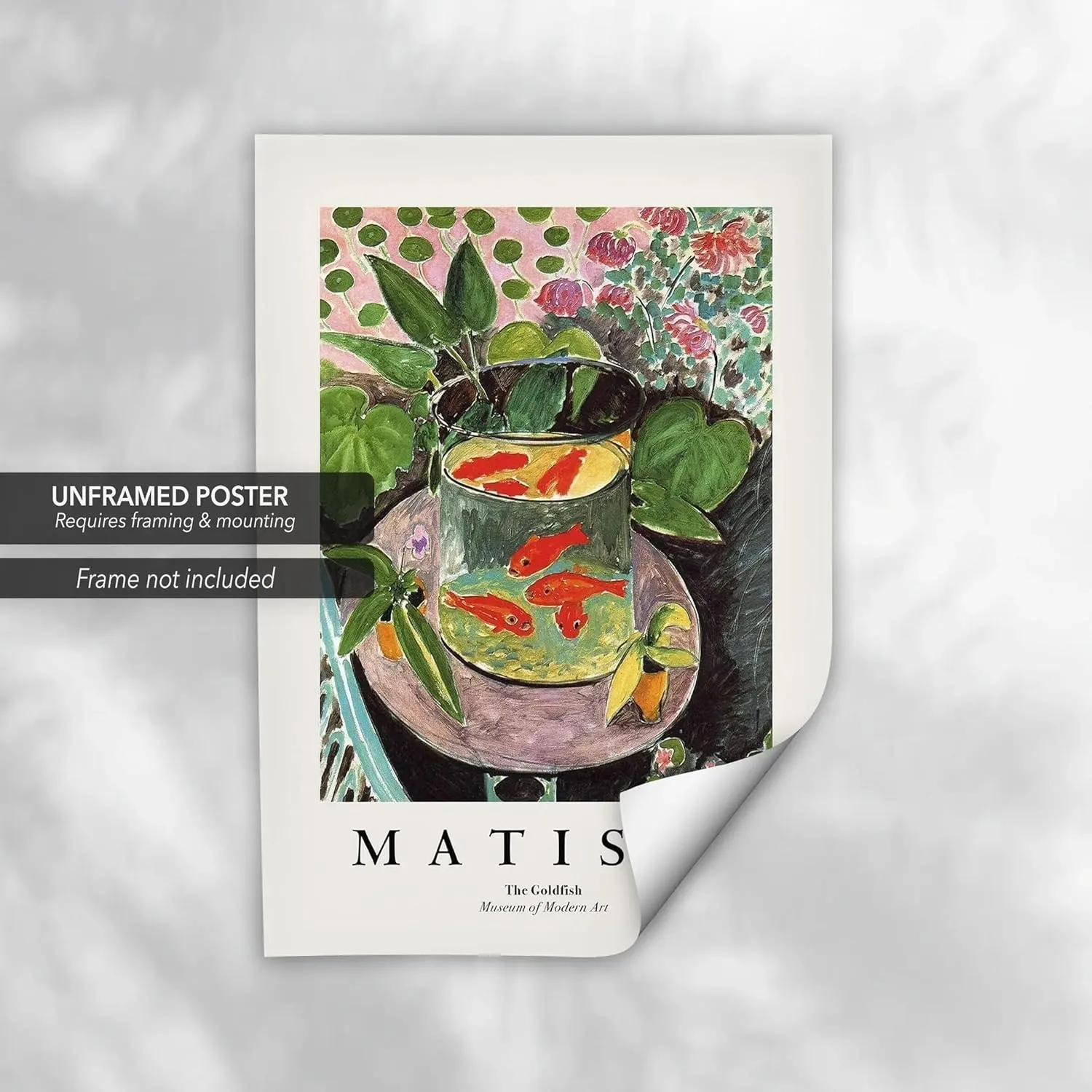 Henri Matisse “The Goldfish” Canvas Wall Art | Impressionist Poster Print | Modern Exhibition Art Reproduction