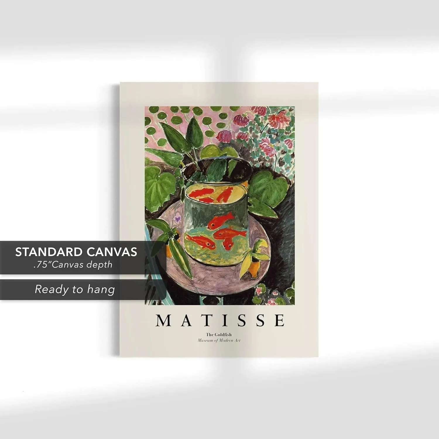 Henri Matisse “The Goldfish” Canvas Wall Art | Impressionist Poster Print | Modern Exhibition Art Reproduction