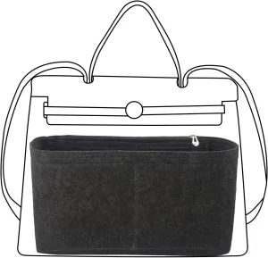 Hermes Birkin 31 Purse Organizer - Felt Insert Bag Organizer for Women - Black