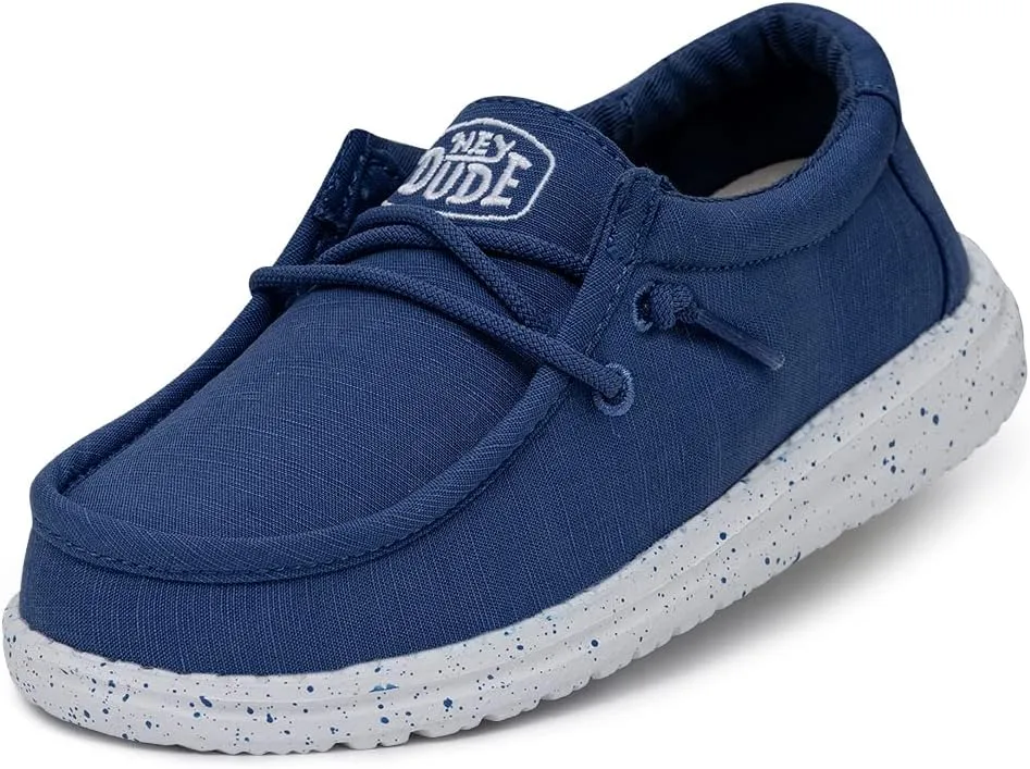 Hey Dude Wally Youth Slub Canvas - True Blue