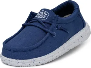 Hey Dude Wally Youth Slub Canvas - True Blue