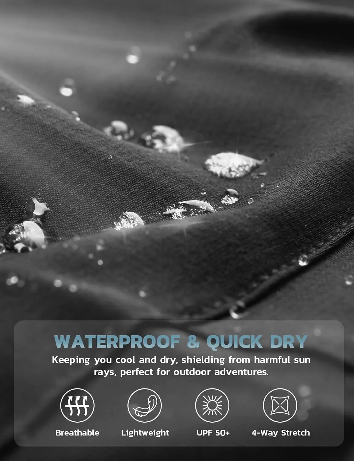 Hiauspor Mens Hiking Cargo Shorts Lightweight Water-Resistant Quick Dry Stretch for Casual Golf Fishing Tactical Bike Outdoor