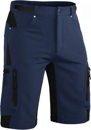 Hiauspor Mens Hiking Cargo Shorts Lightweight Water-Resistant Quick Dry Stretch for Casual Golf Fishing Tactical Bike Outdoor