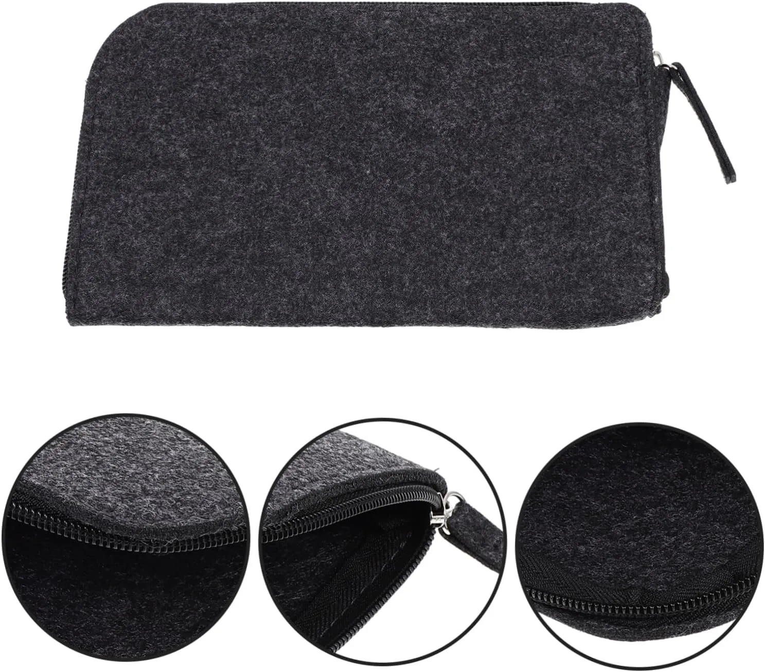 Housoutil Multi Function Felt Tool Bag for Clay Sculpture Durable Storage Pouch with Zipper Compact Design for Easy Carrying for Art Supplies and Tool Organization