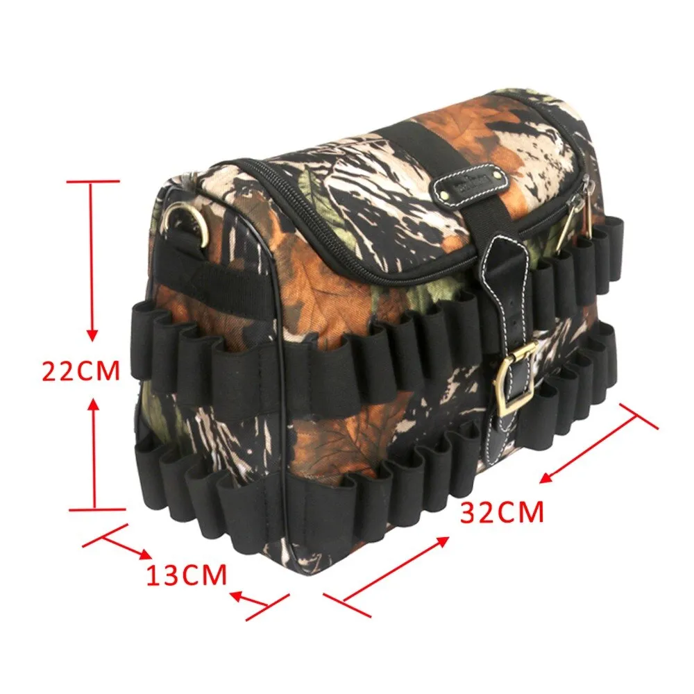 Hunting Shooting Shotgun Cartridge Bag Camouflage 12GA Holds 100 Shells for Hunting Gun Accessories