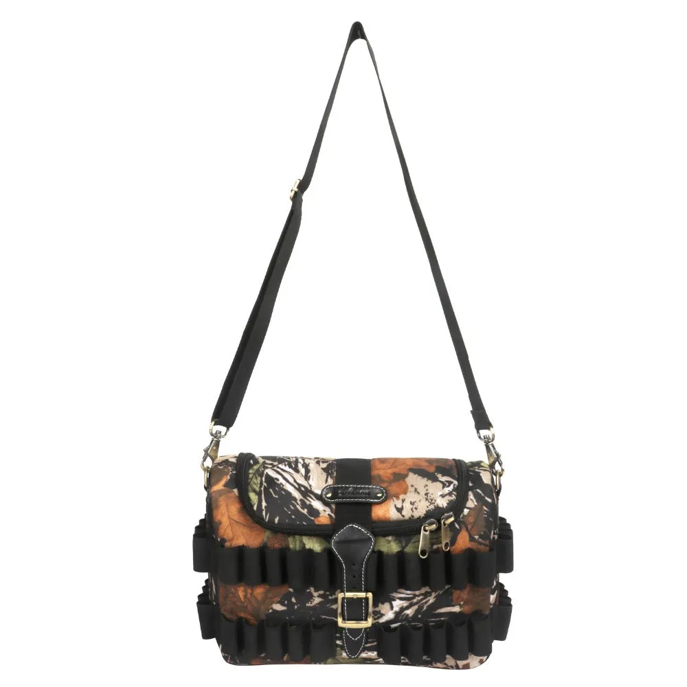 Hunting Shooting Shotgun Cartridge Bag Camouflage 12GA Holds 100 Shells for Hunting Gun Accessories