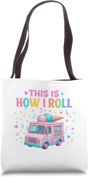 Ice Cream Truck Funny Nostalgic Costume Tote Bag