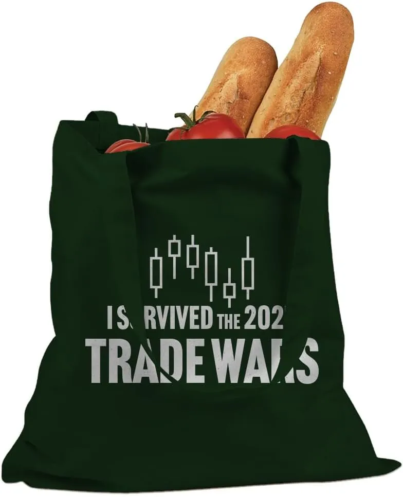 Indica Plateau I Survived the 2025 Trade Wars Cotton Canvas Tote Bag