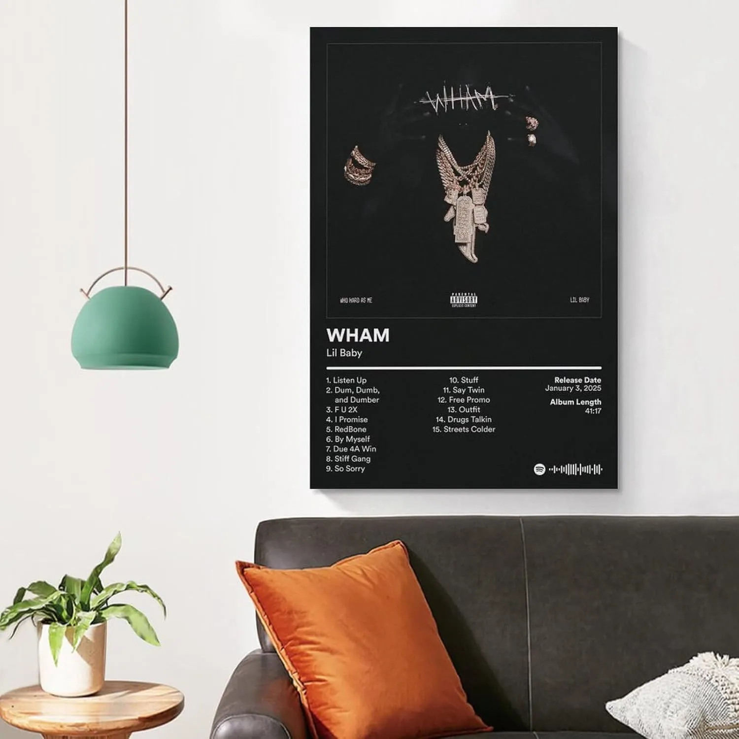 IVNE HY5V Lil Baby WHAM Canvas Poster Wall Decorative Art Painting Living Room Bedroom Decoration Gift Unframe-style16x24inch(40x60cm)