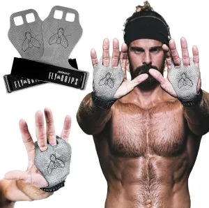 JerkFit Fly Grips, 2 Finger Vegan Gymnastics Grips - Pull Up Grips for Cross Training Hand Protection - Hand Grips for Gymnastics Bars, Palm Guards for Athletes to Prevent Rips and Blisters