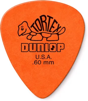 JIM DUNLOP 418R.60 Tortex Standard, Orange, .60mm, 72/Bag