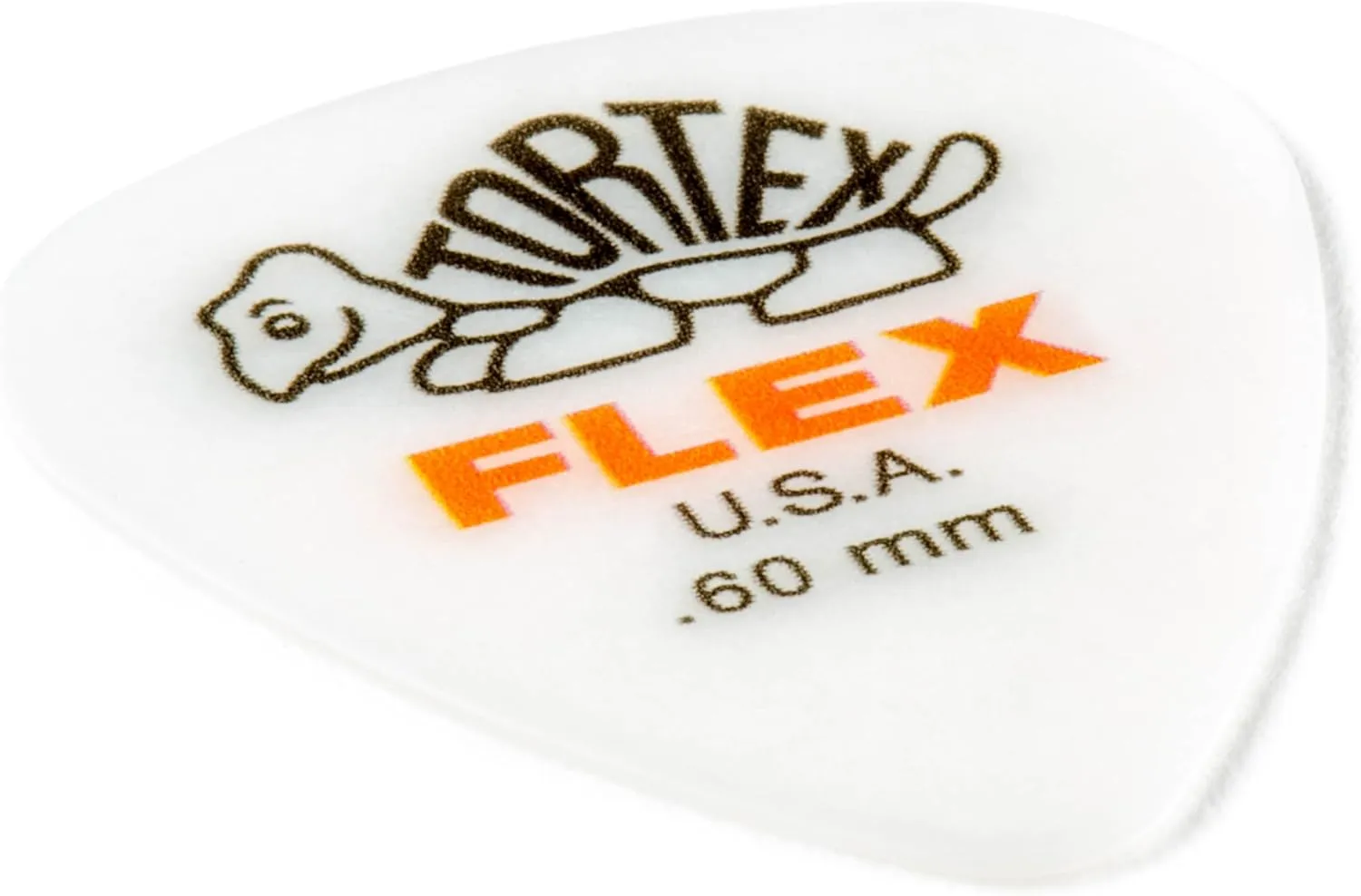 JIM DUNLOP Dunlop Tortex Flex Standard .60mm Orange Guitar Pick-72 Pack (428R.60)