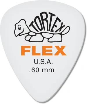 JIM DUNLOP Dunlop Tortex Flex Standard .60mm Orange Guitar Pick-72 Pack (428R.60)