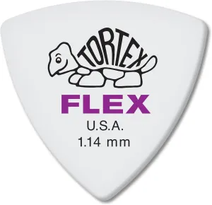 Jim Dunlop Dunlop Tortex Flex Triangle 1.14mm Purple Guitar Pick-72 Pack (456R1.14)