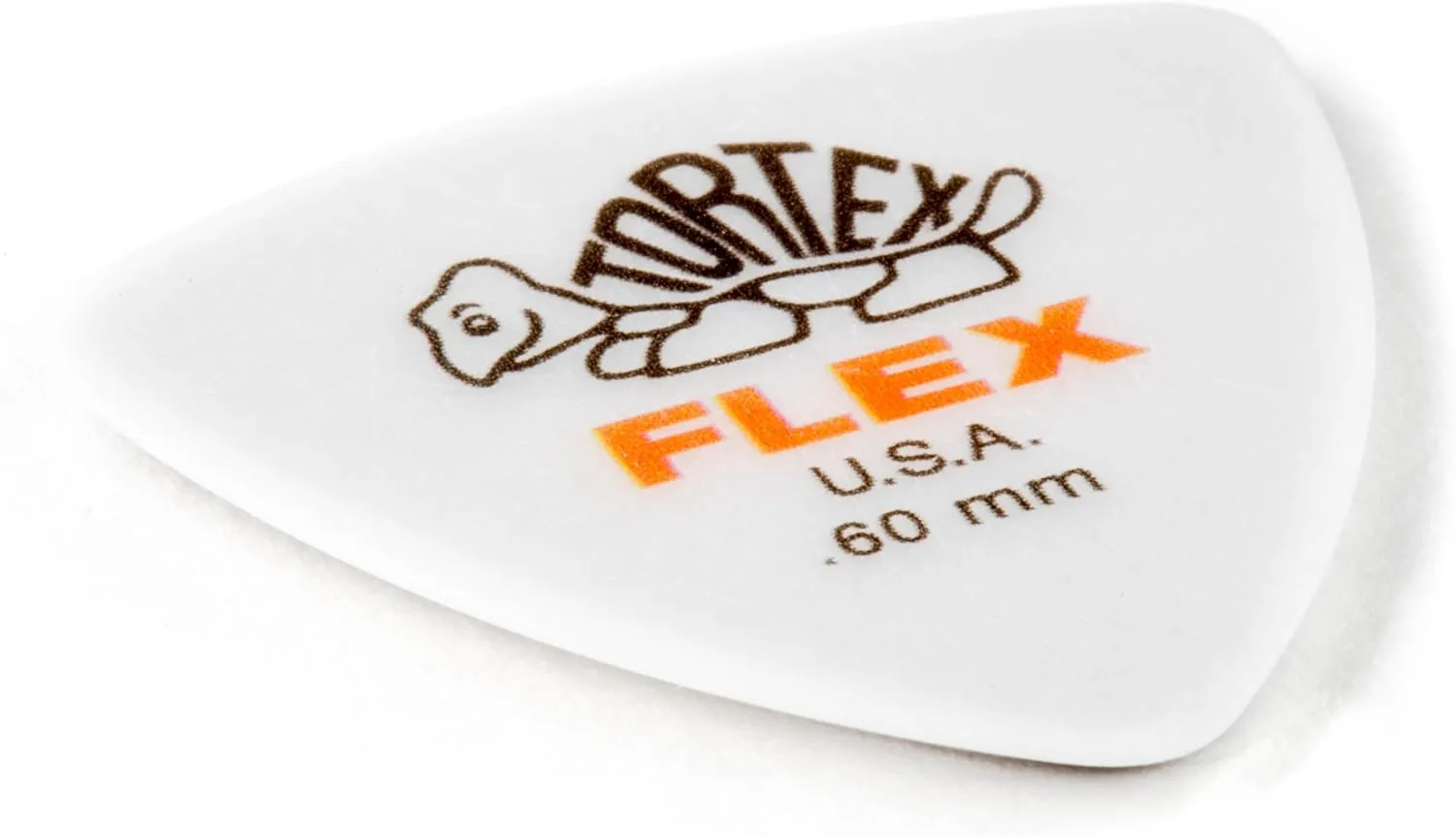 Jim Dunlop Dunlop Tortex Flex Triangle .60mm Orange Guitar Pick-72 Pack (456R.60)
