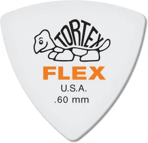 Jim Dunlop Dunlop Tortex Flex Triangle .60mm Orange Guitar Pick-72 Pack (456R.60)