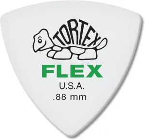 Jim Dunlop Dunlop Tortex Flex Triangle .88mm Green Guitar Pick-72 Pack (456R.88)