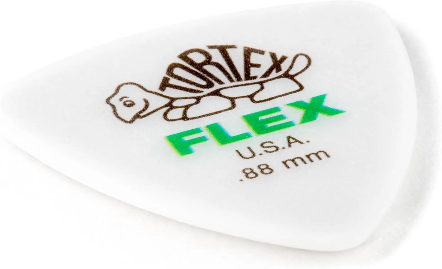 Jim Dunlop Dunlop Tortex Flex Triangle .88mm Green Guitar Pick-72 Pack (456R.88)