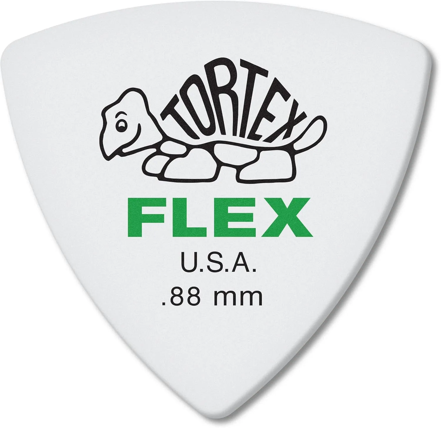 Jim Dunlop Dunlop Tortex Flex Triangle .88mm Green Guitar Pick-72 Pack (456R.88)