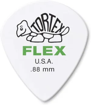Jim Dunlop Tortex Flex Jazz III, 88mm, White Guitar Picks (468R.88)