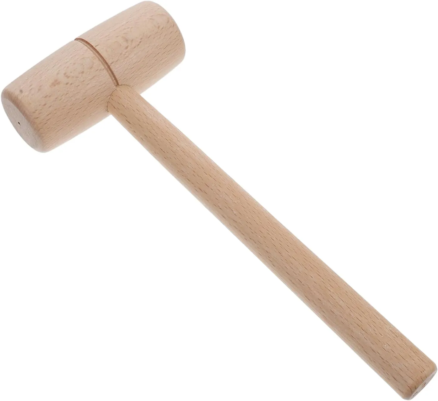 jojofuny Beechwood Craft Hammer Small Short Mallet for Carving Printing Tools Diy Projects Woodworking