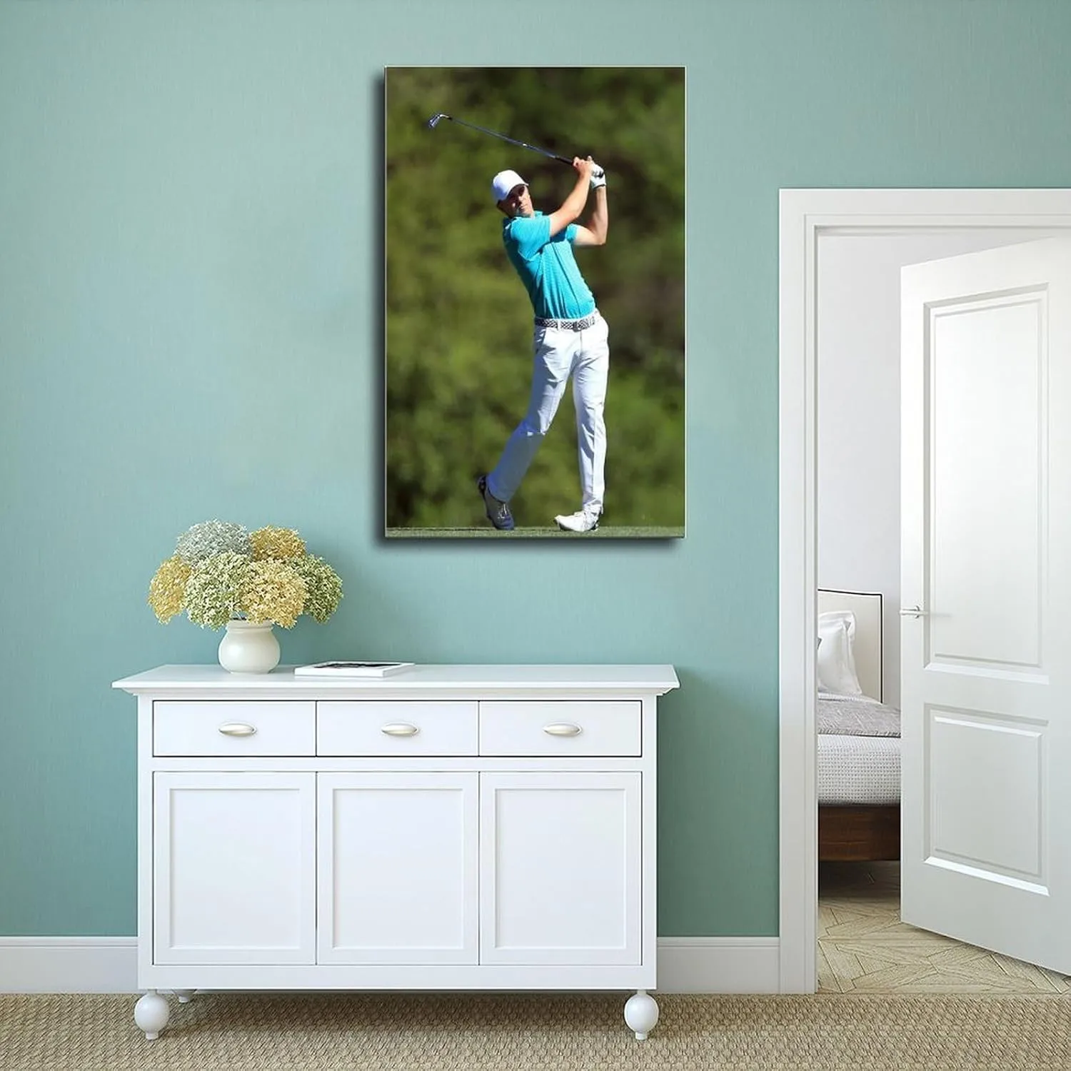 Jordan Spieth Golf Poster16 Canvas Poster Bedroom Decor Sports Landscape Office Room Decor Gift Unframe:20x30inch(50x75cm)