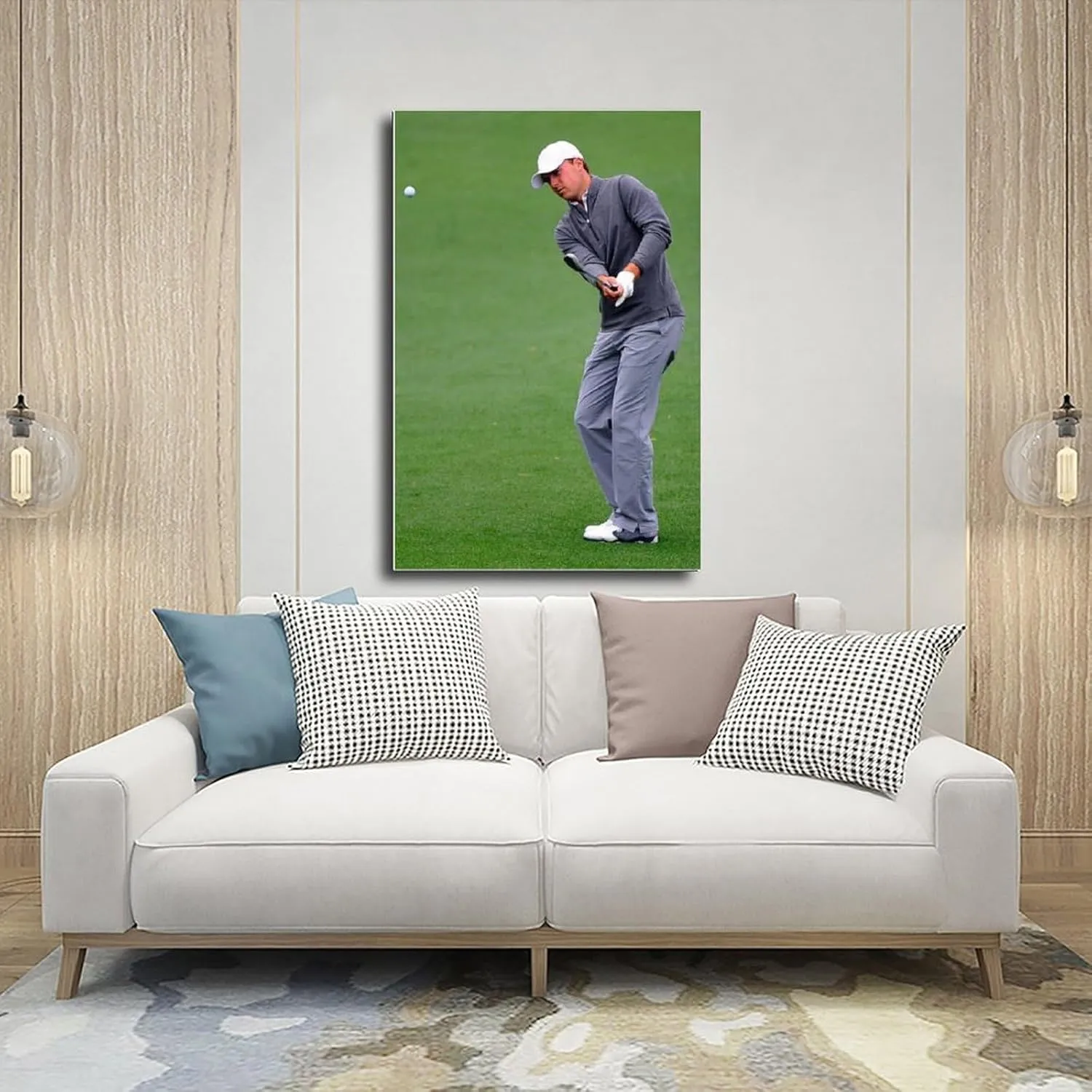 Jordan Spieth Golf Poster46 Canvas Poster Bedroom Decor Sports Landscape Office Room Decor Gift Unframe:24x36inch(60x90cm)