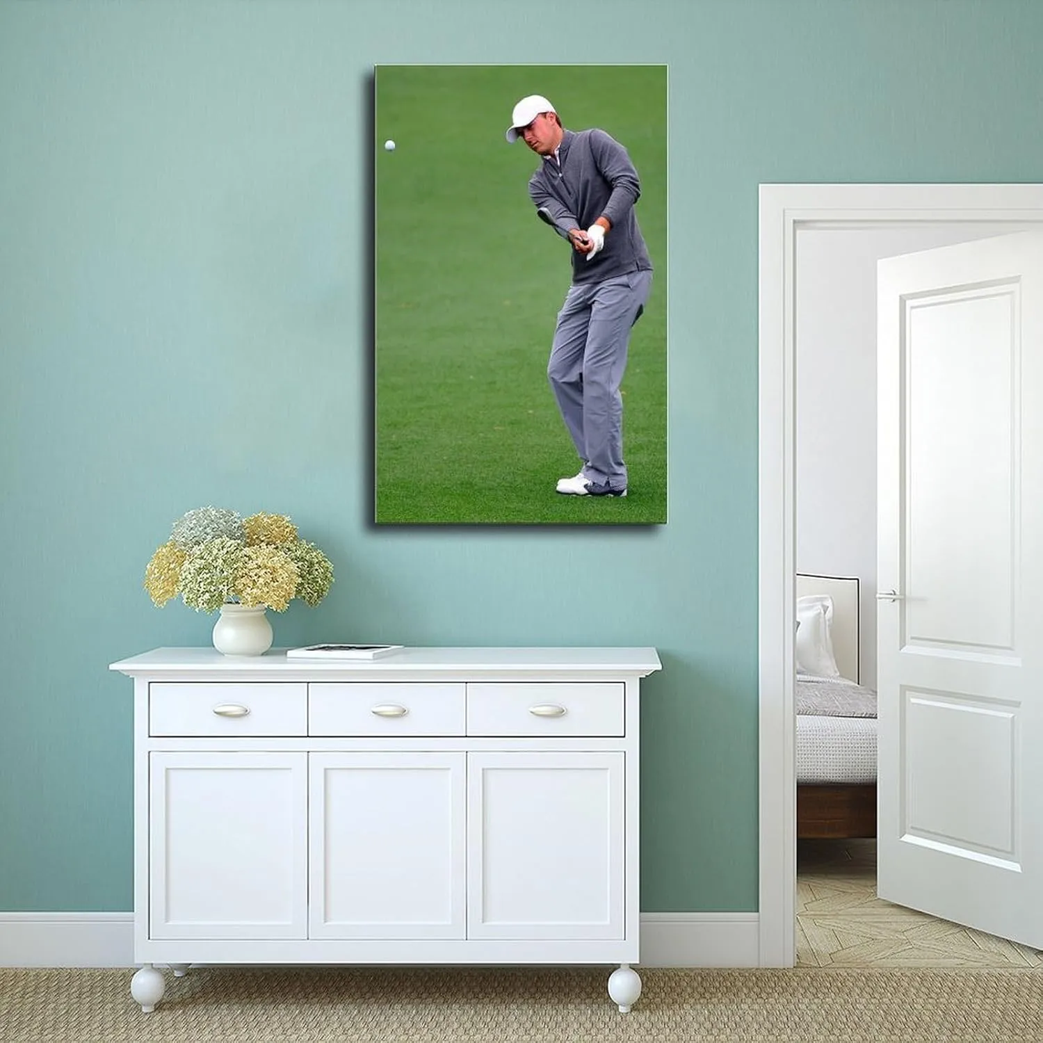 Jordan Spieth Golf Poster46 Canvas Poster Bedroom Decor Sports Landscape Office Room Decor Gift Unframe:24x36inch(60x90cm)