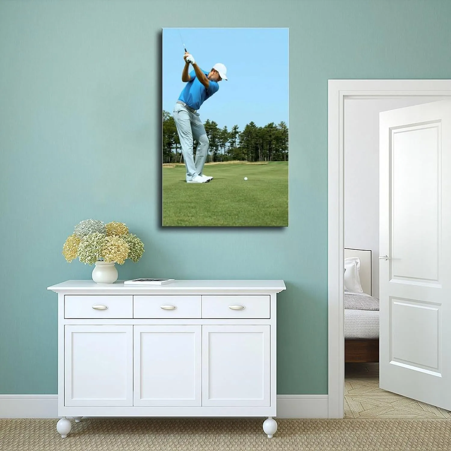 Jordan Spieth Golf Poster62 Canvas Poster Bedroom Decor Sports Landscape Office Room Decor Gift Unframe:20x30inch(50x75cm)