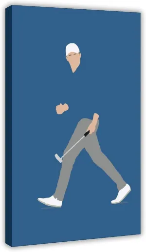 Jordan Spieth Golf Poster88 Canvas Poster Wall Art Decor Print Picture Paintings for Living Room Bedroom Decoration Frame:12x18inch(30x45cm)