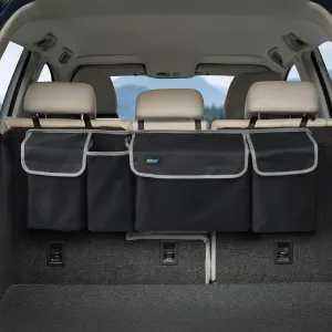 JOYSKY Car Trunk Organizer, Backseat Hanging Organizer Storage, Large Capacity Back Seat Car Organizer for SUV, Sapce-saving Vehicle Interior Accessories