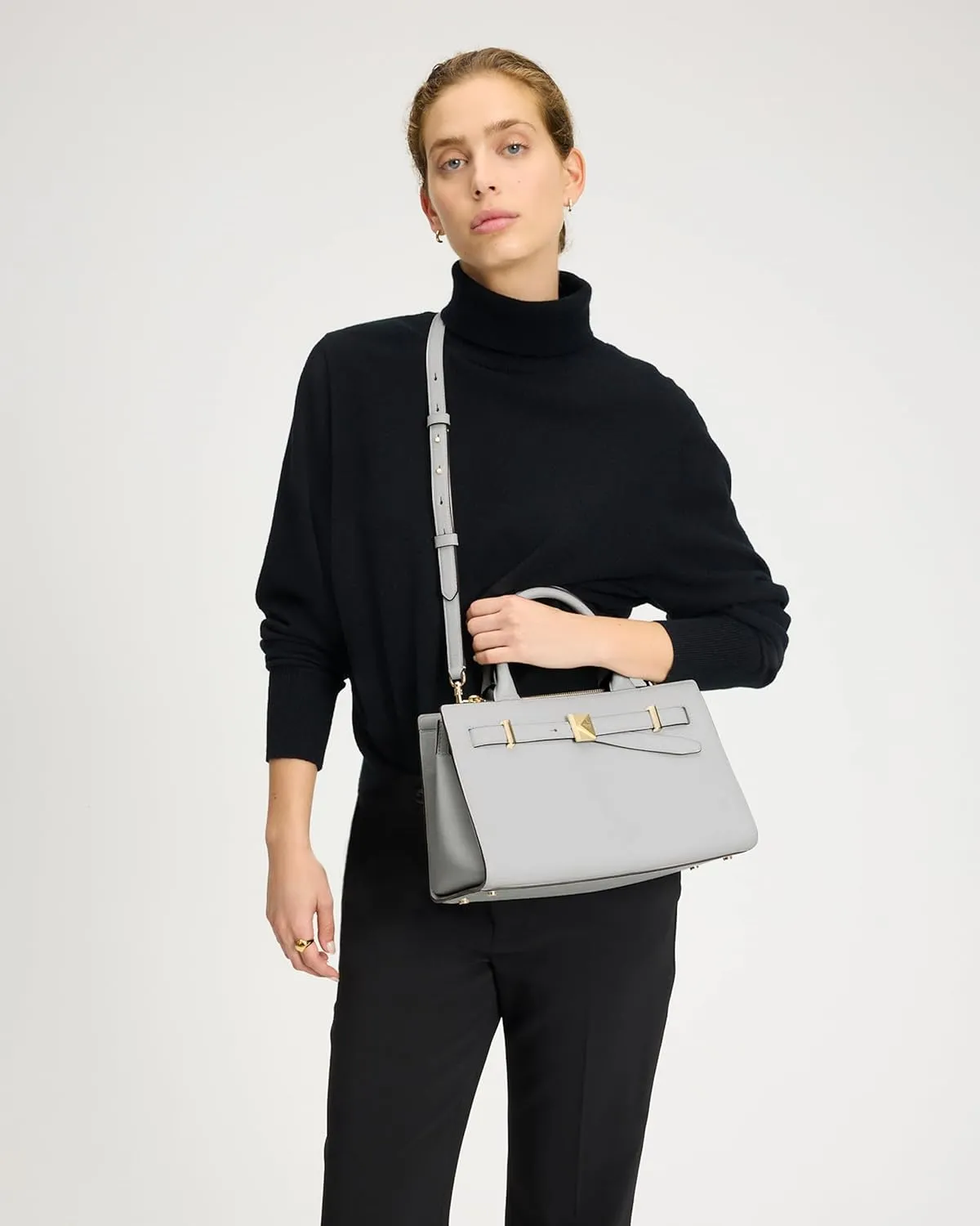kate spade new york Deco Pebbled Leather Medium Satchel