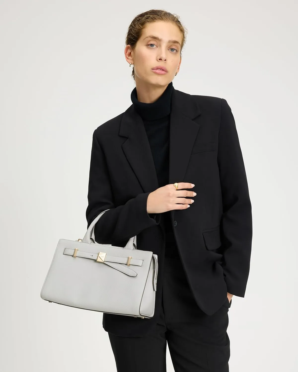 kate spade new york Deco Pebbled Leather Medium Satchel
