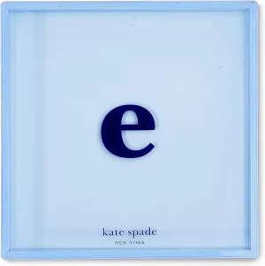 kate spade new york Initial Decorative Initial Tray, Personalized Acrylic Vanity Letter Tray, Just Mine (E)