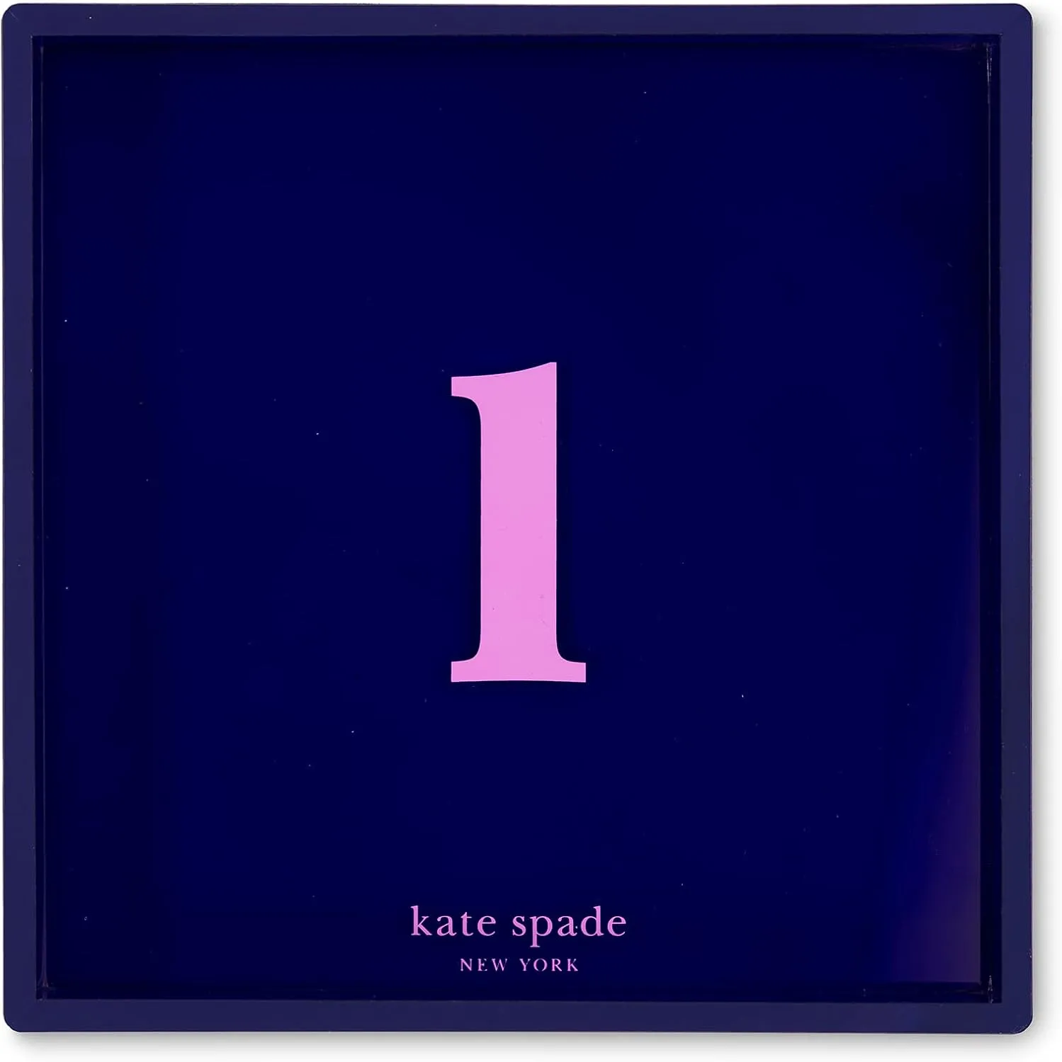 kate spade new york Initial Decorative Initial Tray, Personalized Acrylic Vanity Letter Tray, Just Mine (L)