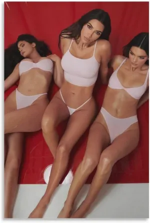 Kim-Kardashian Sexy Bikini Poster (8) Canvas Art Poster And Wall Art Picture Print Modern Family Bedroom Decor Posters 12x18inch(30x45cm)